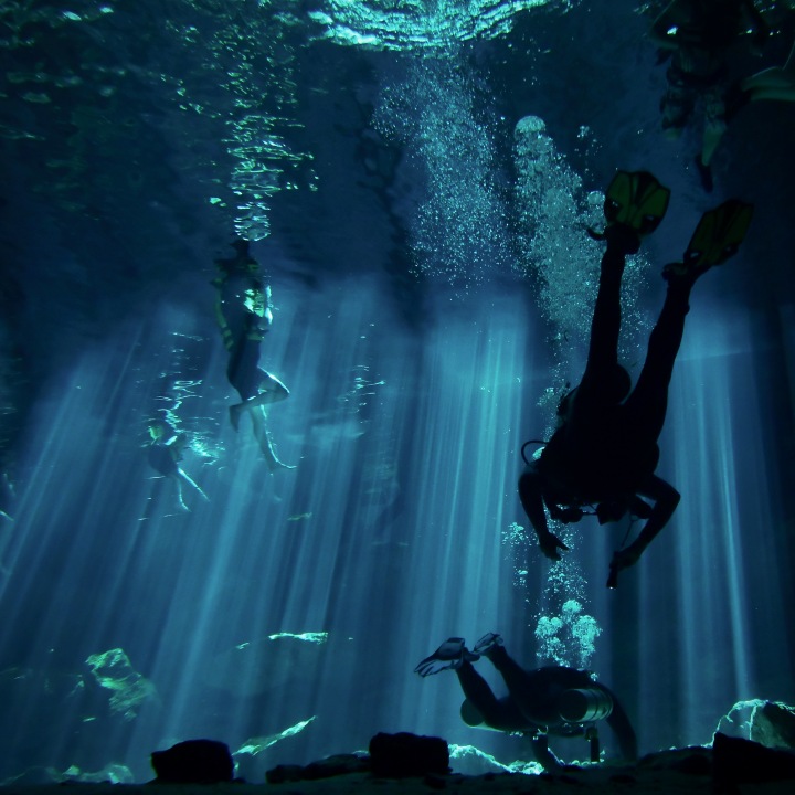 underwater cavern